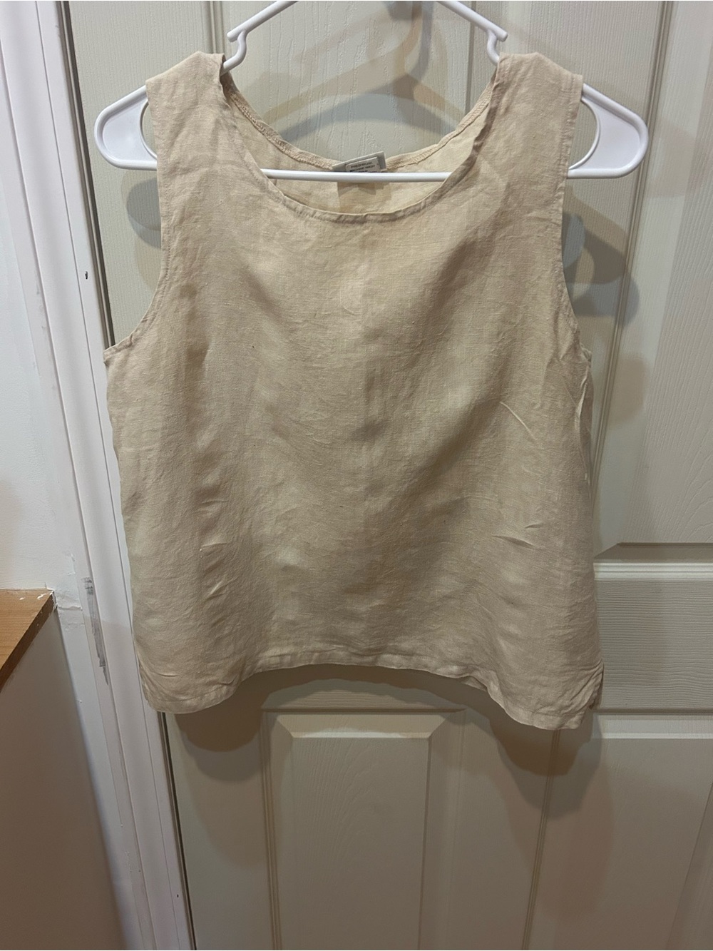 Habitat Natural Linen Tank Top in Beige